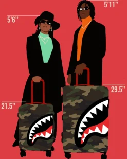 SHARKNAUTICS (CAMO) 21.5u201d CARRY-ON LUGGAGE