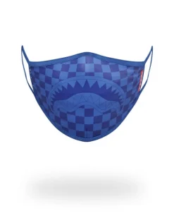 SHARKS IN PARIS (BLUE) FORM-FITTING MASK