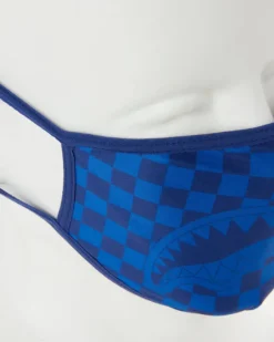 SHARKS IN PARIS (BLUE) FORM-FITTING MASK