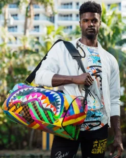 SHARKS IN PARIS CITY STREAKS DUFFLE