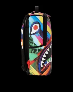 SHARKS IN PARIS CITY STREAKS BACKPACK (DLXV)