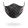 SHARKS IN PARIS (GRAY) VEGAN LEATHER FACE MASK