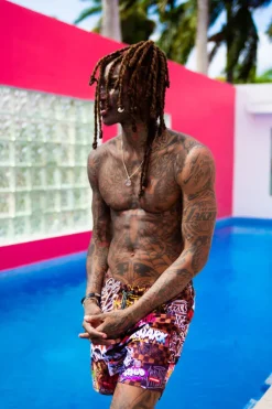 SHARKS IN PARIS JETSKI SWIM TRUNKS