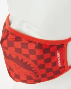 SHARKS IN PARIS (RED) FORM-FITTING MASK