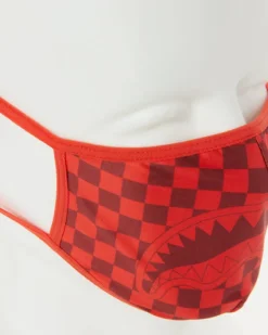 SHARKS IN PARIS (RED) FORM-FITTING MASK