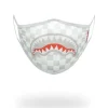 SHARKS IN PARIS (WHITE) FORM-FITTING MASK