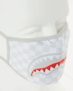 SHARKS IN PARIS (WHITE) FORM-FITTING MASK
