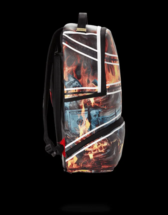 SPALDING X SPRAYGROUND FIRE MONEY BACKPACK