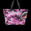 SPLIT CAMO BEACH TOTE