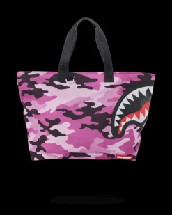 SPLIT CAMO BEACH TOTE