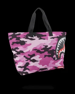 SPLIT CAMO BEACH TOTE