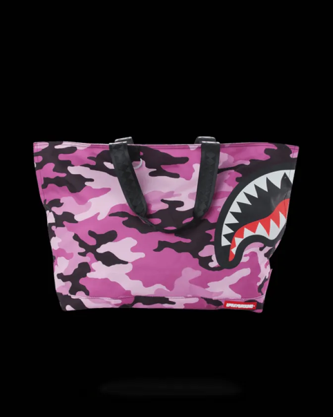 SPLIT CAMO BEACH TOTE
