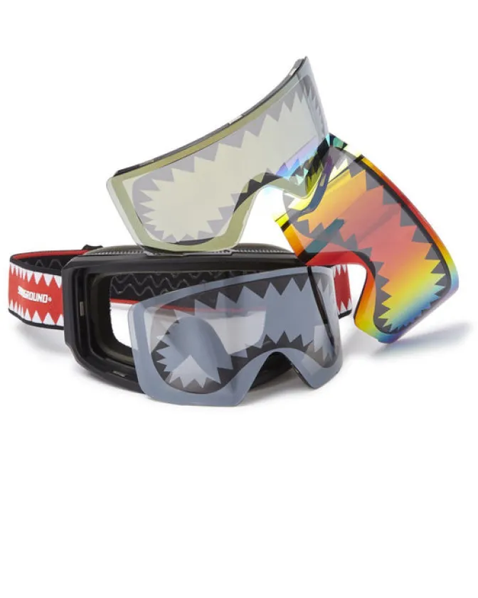 SPRAYGROUND SHARK GOGGLES WITH 3 INTERCHANGEABLE LENS
