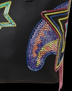 STAR RACER A.I.7 SANDFLOWER COLLAB BEADED TOTE