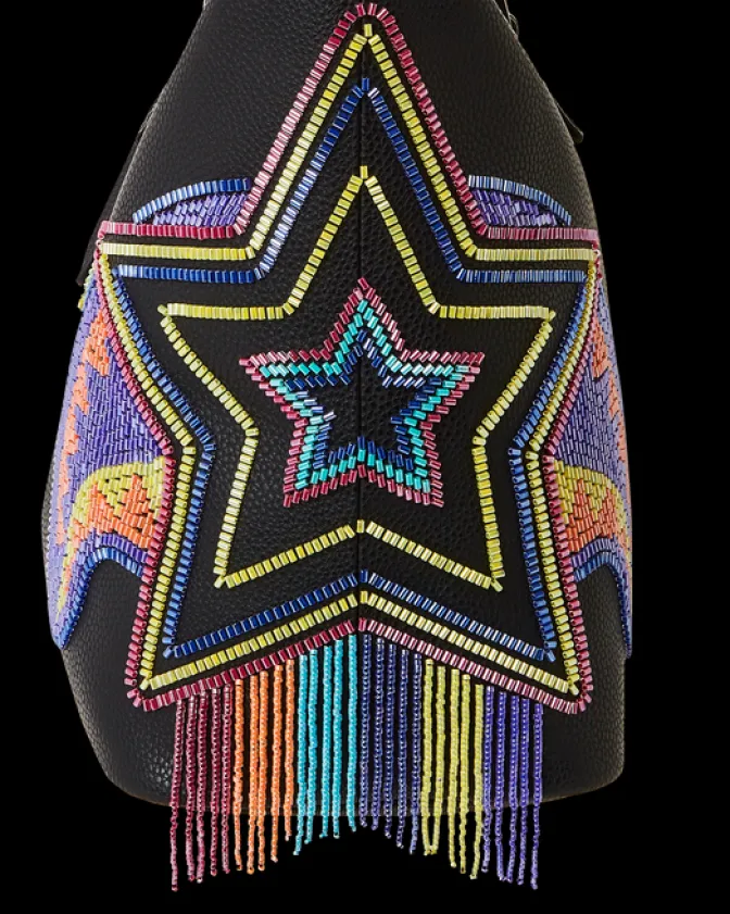 STAR RACER A.I.7 SANDFLOWER COLLAB BEADED TOTE