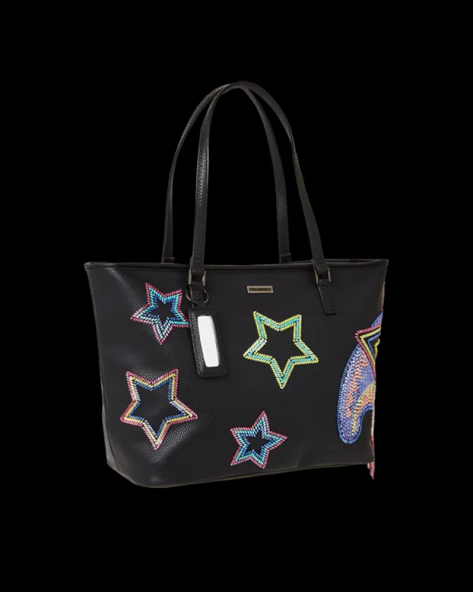STAR RACER A.I.7 SANDFLOWER COLLAB BEADED TOTE