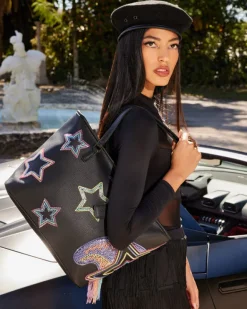 STAR RACER A.I.7 SANDFLOWER COLLAB BEADED TOTE