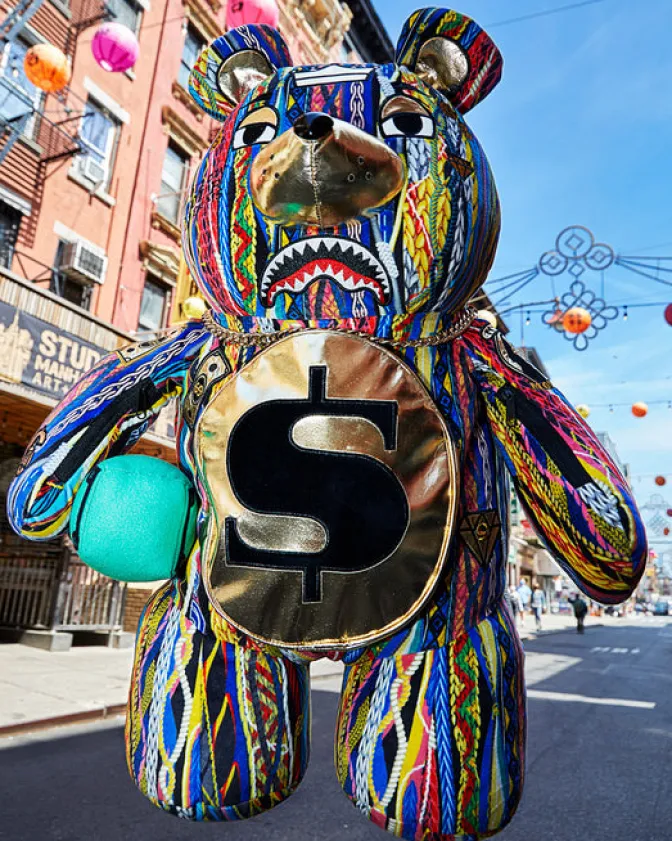 THE GOLDEN AGE MONEYBEAR TEDDYBEAR BACKPACK