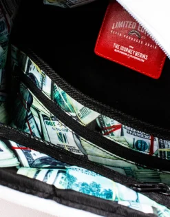 THE SPRAYGROUND DIY WHITE BACKPACK (VEGAN LEATHER u0026 INNER MONEY LINING) u0026 MARKERS INCLUDED