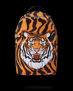 TIGER COZY VELOUR FUR BACKPACK