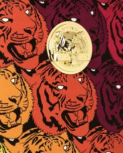 TIGER ROAR GOLD PLATED BACKPACK