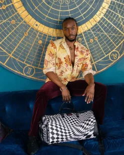TRIPPY CHECK DUFFLE