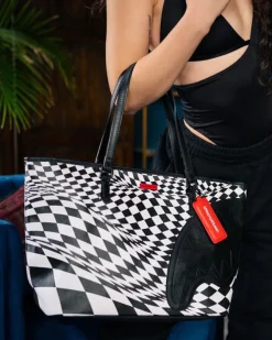 TRIPPY CHECK TOTE