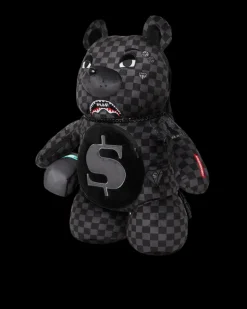 'WHAT THE BEEP' SHARK MONEYBEAR TEDDYBEAR BACKPACK