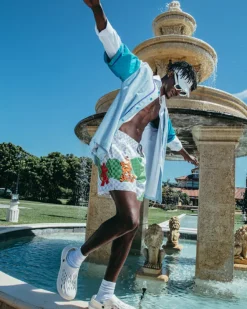 WTF ART SHOTO SWIM TRUNKS