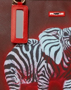 ZEBRA ELEPHANT RON ENGLISH COLLAB TOTE